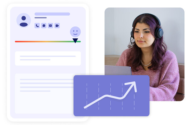 Agent de centre de contact, ainsi qu'une interface avec un agent conversationnel