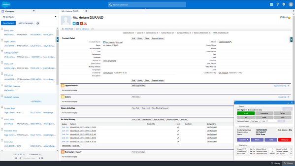 Exemple d'intégration CRM Salesforce et DIabolocom