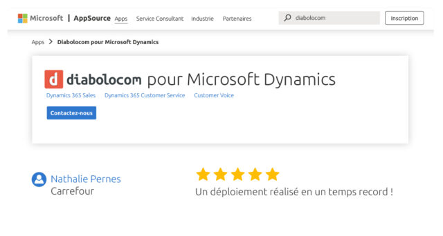 Diabolocom est présent sur la Microsoft Marketplace