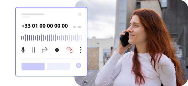 Agent de centre de contact et une interface d'appel Diabolocom