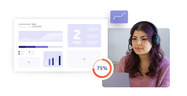 Statistiques de centre d'appels et un agent.