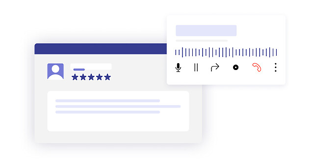 Interface de satisfaction client et la musique d'attente téléphonique