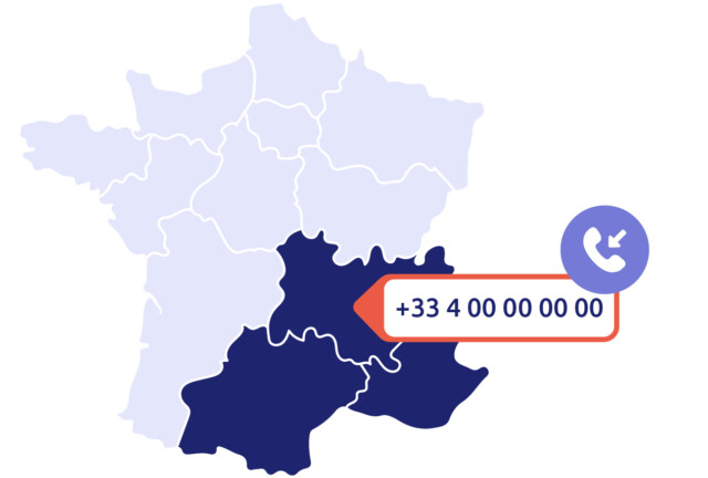 Carte de France avec les départements du numéro 04