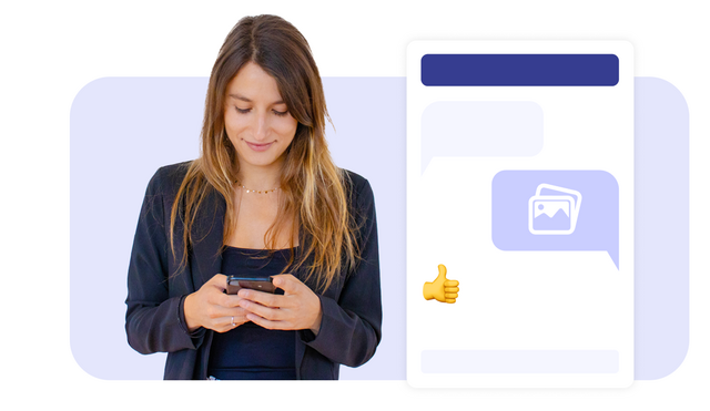 Agent de centre de contact et une interface de rich communication services