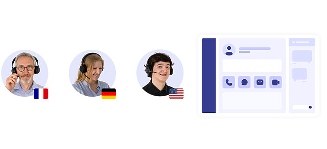 Agents internationaux pour softphone