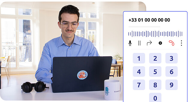 Agent de centre de contact et une interface de solution de téléphonie par IP