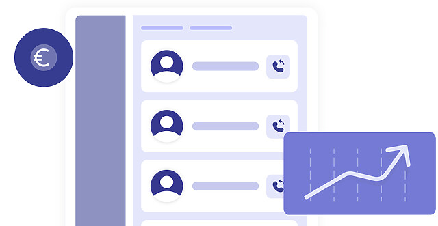 Interface de l'historique d'appels d'une solution de téléphonie par IP